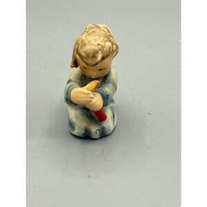 Vintage Hummel Goebel W Germany Blue Angel w Candle Figurine 3”